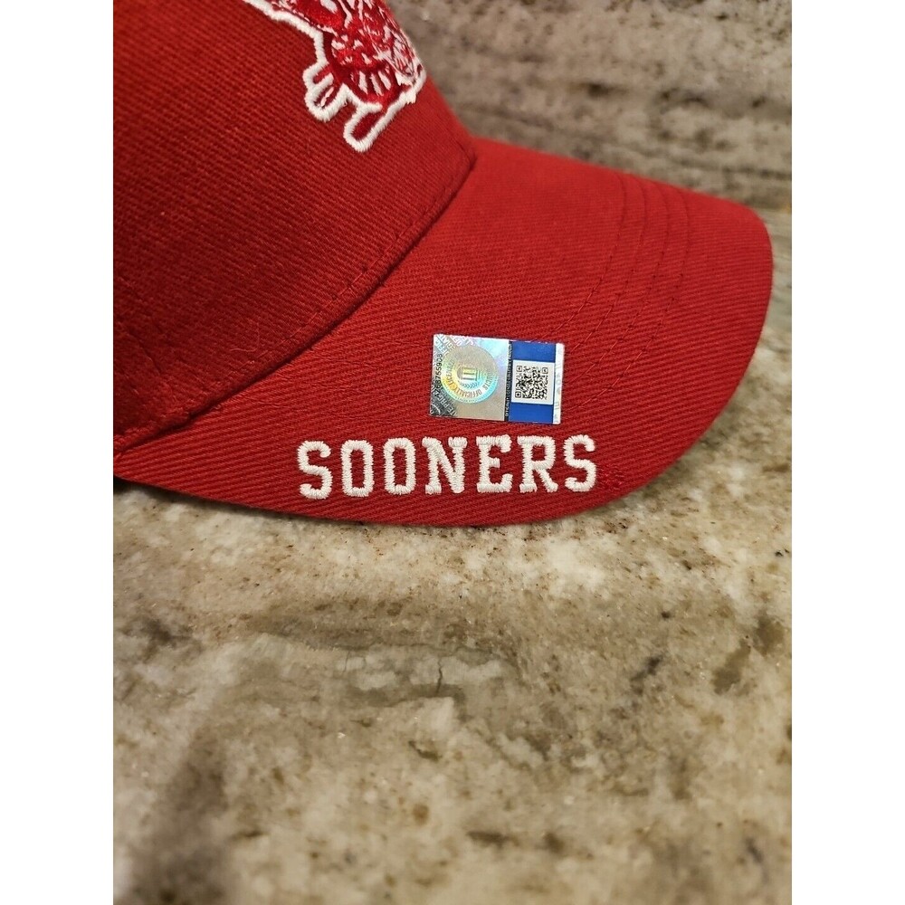 NEW Oklahoma Sooners OU Cap Captivating Headwear Embroidered Strap Back Red Hat - Picture 3 of 8